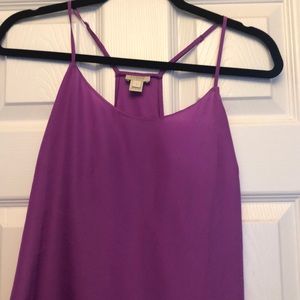 Purple j crew tank